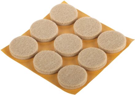 Fix-o-moll big duo - parketglijders - stoelviltjes - rond 28mm beige