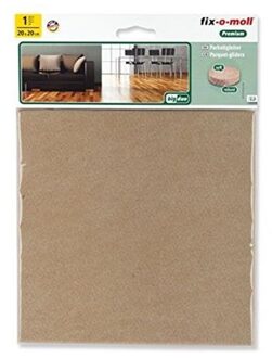 Fix-o-moll Fixomoll Big Duo Wol Vilt - parketglijders - vloerbeschermers - 20 x 20 cm
