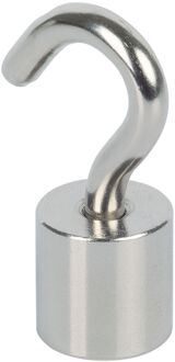 Fix-o-moll Haakmagneet Zilver Neodymium 15mmx38mm 2 Stk