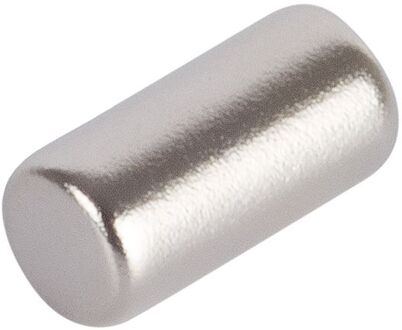 Fix-o-moll Magneet Cylinder Neodym Zilver 4x8mm 10 Stuks
