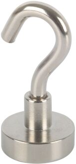 Fix-o-moll Magneet Haak Neodym Zilver 16mm 2 Stuks