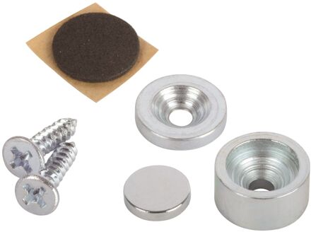 Fix-o-moll Magneet Inboorsnapper Neodym 12,7mm 2 Sets