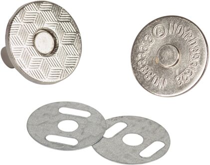Fix-o-moll Magneet Neodymium Slot Zilver 18mm 2 Stk