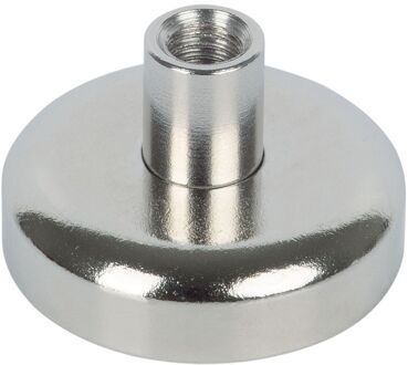 Fix-o-moll Magneet Neodymium Zilver Draadbus 25mm