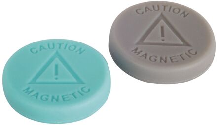 Fix-o-moll Magneet Schijfje Neodym Grijs 19x4mm 4 Stuks