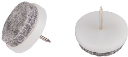 Fix-o-moll Meubelviltglijders Met Nagel Wit 24mm 16 St