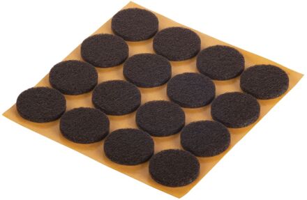 Fix-o-moll Meubelviltglijders Zelfklevend Bruin 22 Mm 16 St
