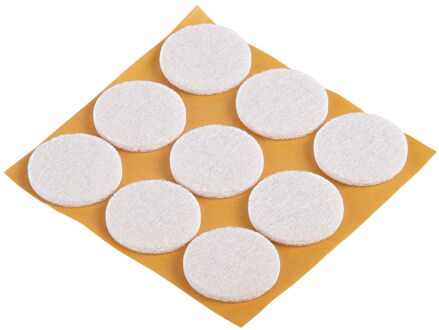 Fix-o-moll Meubelviltglijders Zelfklevend Wit 25mm 9 St