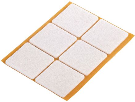 Fix-o-moll Meubelviltglijders Zelfklevend Wit 32x32mm 6 St