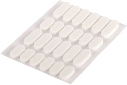 Fix-o-moll Muurstopper Zelfklevend Wit 16x8/22x8mm 24st