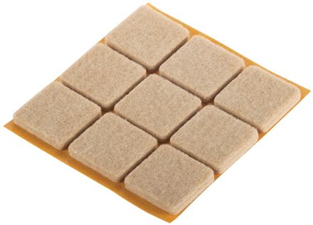 Fix-o-moll Parketglijders Bigduo Zelfklevend 25x25mm 9 St