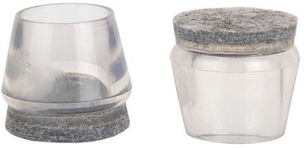 Fix-o-moll Pootdoppen Vilt Flex Transparant 22-26 4 St