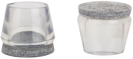 Fix-o-moll Pootdoppen Vilt Flex Transparant 25-28 4 St