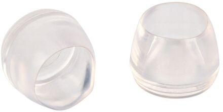 Fix-o-moll Tafelpootdoppen Flexibel Transparant 18 Mm 4st