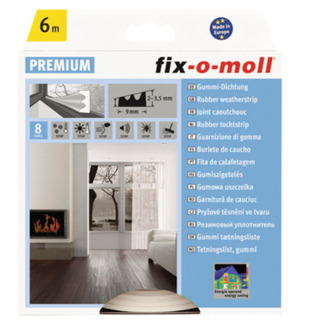 Fix-o-moll tochtstrip E-profiel 6m wit