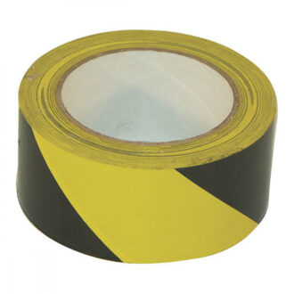 Fix-o-moll Waarschuwingstape 33m x 50mm zwart/geel