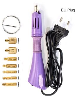 Fix Strass Set/Eu Of Us Plug Hotfix Applicator Fix Crystal Glass Rhinestone Iron-On Wand voor Kleding Schoenen EU plug paars
