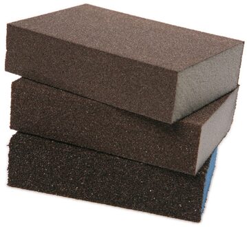 Fixmee 3Pcs Polijsten Schuren Spons Blok Pad Set Schuurpapier Diverse Grit 80 180 320
