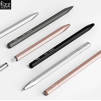 Fizz Metal Gel Pen with Refill for Xiaomi Gel Pens Polygonal Aluminum alloy 0.5MM Black Ink for Office Students Business Pens