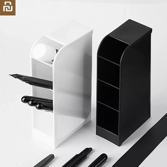 Fizz Multi-functional obliquely inserted Tassel powder penholder office desk receipt box stationery shelf make-up brush receiver