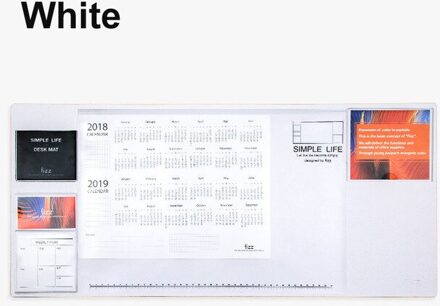 Fizz Time Management Notepad Efficiëntie Handleiding Wekelijkse Tear Sticky Notes Desktop Memo Plan Tracking Punch Lederen Bureau Mat wit Desk Mat