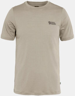 Fjällräven Abisko Wool Logo T-shirt Grijs - S