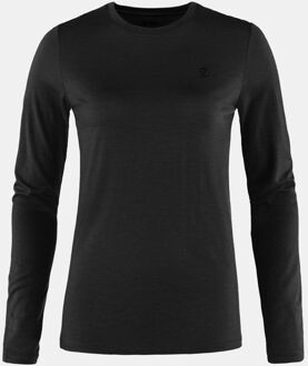 Fjällräven Abisko Wool LS Thermoshirt Dames Zwart