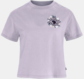 Fjällräven Fjällblomster Logo T-Shirt Dames Paars
