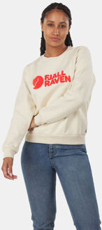 Fjällräven Fjällräven Logo Sweater Dames Wit - XL