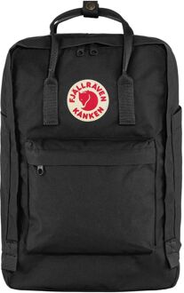 Fjällräven Fjallraven Kanken Laptop 17" black schooltas Zwart - H 42 x B 30 x D 18 cm