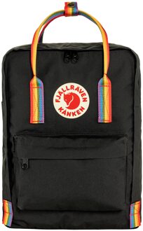 Fjällräven Fjallraven Kanken Rainbow Rugzak 16 liter - Black-Rainbow Pattern