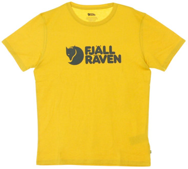 Fjällräven Fjallraven - logo - T-shirt - ochre - maat XL