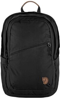 Fjällräven Fjallraven Raven 28 black schooltas Zwart - H 47 x B 36 x D 15.5 cm