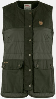 Fjällräven Forest Wool Padded Vest Dames Groen - L