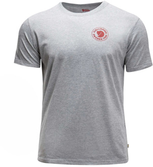 Fjällräven Heren T-shirt met zichtbaar logo Fjällräven , Gray , Heren - Xl,M