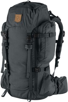 Fjällräven Kajka 55 M/L coal black backpack Zwart - H 74 x B 45 x D 26