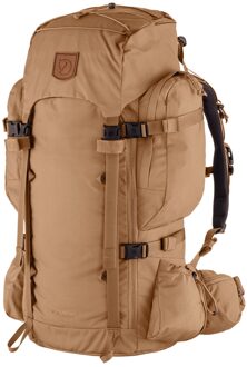 Fjällräven Kajka 55 M/L khaki dust backpack Bruin - H 74 x B 45 x D 26