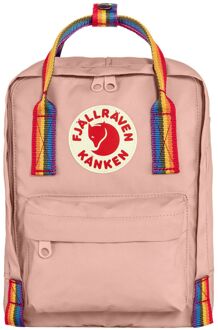 Fjällräven Kanken Rainbow Mini chalk rose-rainbow rugzak Multicolor - H 29 x B 20 x D 13 cm