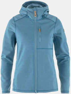 Fjällräven Keb Hoodie Fleecevest Dames Blauw - S