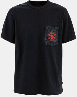 Fjällräven Logo Pocket T-Shirt Zwart - M
