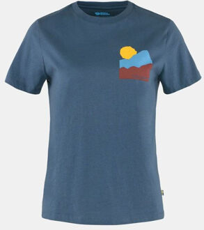 Fjällräven Nature T-Shirt W Blauw - XL