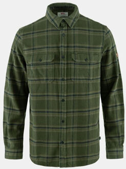 Fjällräven Övik Heavy Flannel Shirt M Groen - L