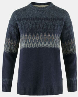 Fjällräven Övik Path Knit Wollen Trui Dames Blauw - XS