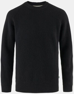 Fjällräven Övik Rib Sweater Trui Zwart - XL