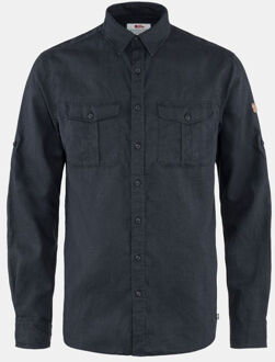 Fjällräven Övik Travel Shirt LS Blauw - M