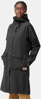Fjällräven Vardag Rain Parka Dames Zwart - S
