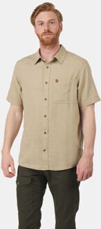 Fjallraven Ovik Travel Shirt SS Men - Outdoorblouse - Heren - Beige- Maat XL