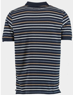 Flag polo korte mouw 3-knopf-polo-shirt, 1/2 arm 214008263/642 Blauw - XXL