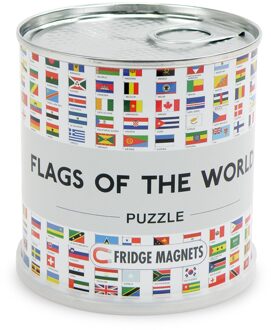 Flags of the world magnetic puzzle: 100 pieces