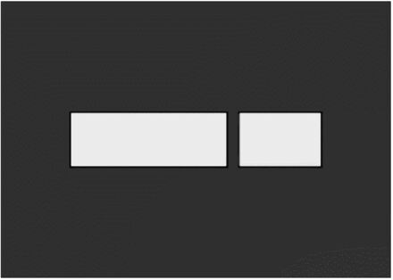 Flair bedieningsplaat DF Flair Glanzend Zwart/Wit